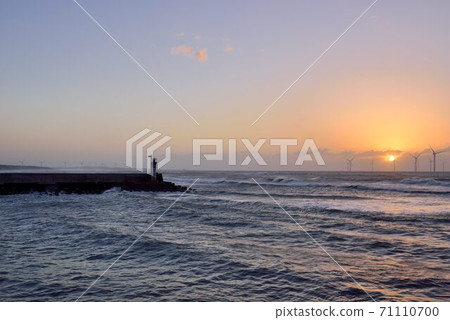 Seaside scenery and fishing port atmosphere, Taiwan Ryuho fishing port. 71110700