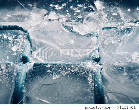 Square shaped broken ice background 71111401