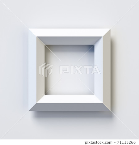 Square three dimensional font, white, simple, geometric, casting shadow on the background wall, 3d rendering, letter O Square three dimensional font, white, simple, geometric, casting shadow on the background wall, 3d rendering, letter O 71113266
