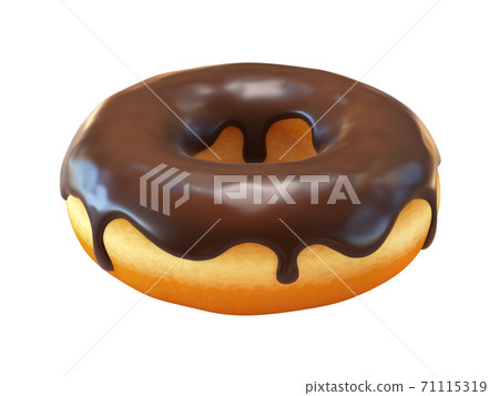 Chocolate donut or doughnut 3d rendering Chocolate donut or doughnut 3d rendering 71115319