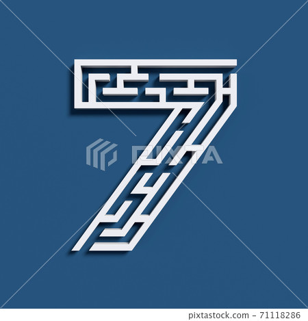 Maze font number 7 Maze font number 7 71118286