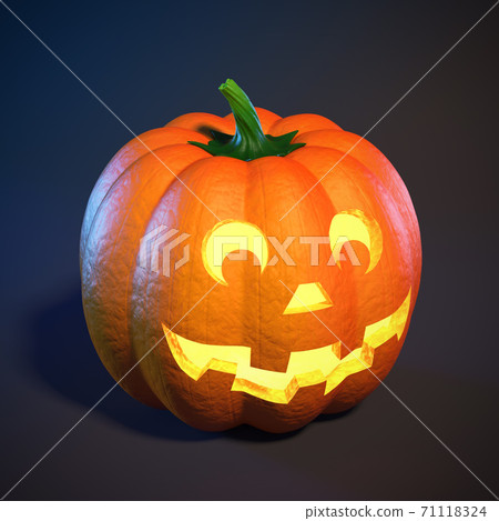 Halloween Pumpkin Jack O Lantern 3d rendering Halloween Pumpkin Jack O Lantern 3d rendering 71118324