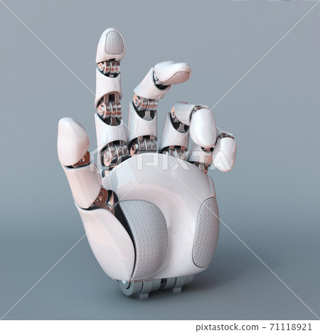 Bionic hand, robot arm 3d rendering Bionic hand, robot arm 3d rendering 71118921