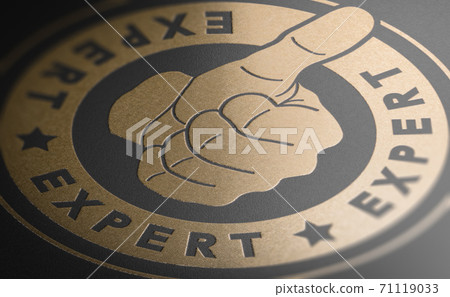 Expert advice label. Professional services. 71119033