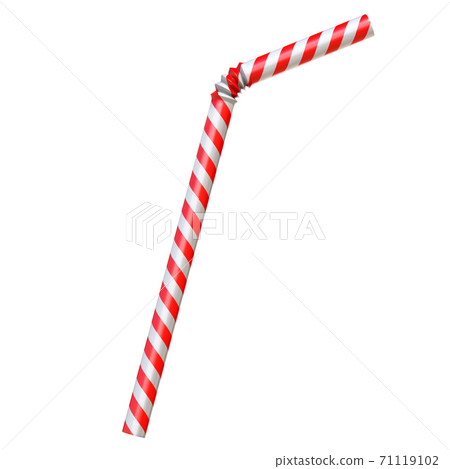 Drinking straw isolated on white 3d rendering Drinking straw isolated on white 3d rendering 71119102