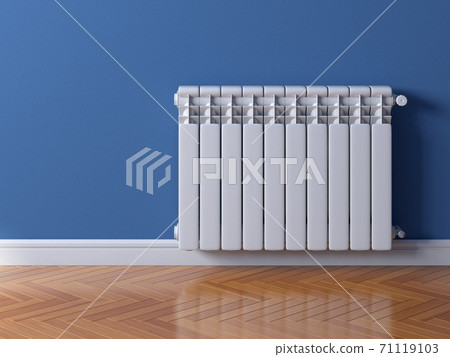 Heating radiator, heating system 3d rendering Heating radiator, heating system 3d rendering 71119103