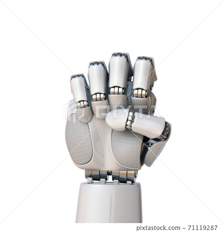 Robot fist 3d rendering 71119287