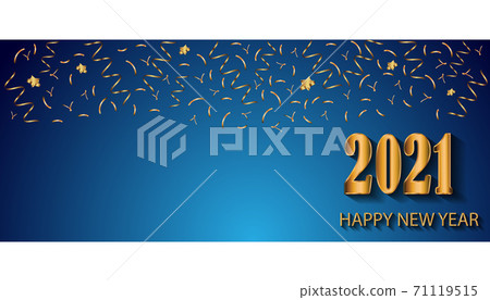 2021 Happy New Year background for your seasonal invitations, festive posters, greetings cards or cover. 2021 Happy New Year background for your seasonal invitations, festive posters, greetings cards or cover. 71119515