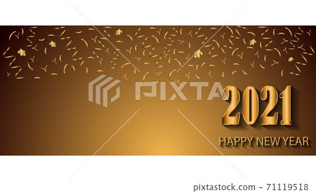 2021 Happy New Year background for your seasonal invitations, festive posters, greetings cards or cover. 2021 Happy New Year background for your seasonal invitations, festive posters, greetings cards or cover. 71119518