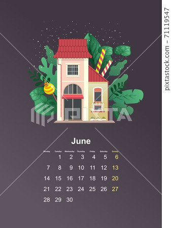 wall calendar page 2021 one month 71119547