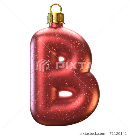 Christmas Tree Decoration Font 3d Rendering,... - Stock Illustration ...