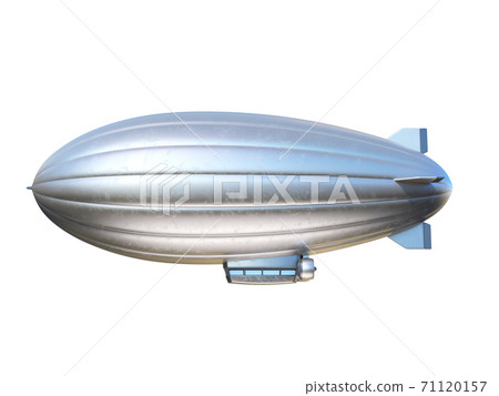 Zeppelin airship with copy space, 3d rendering 71120157