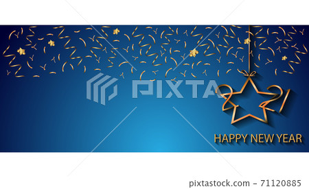 2021 Happy New Year background for your seasonal invitations, festive posters, greetings cards or cover. 2021 Happy New Year background for your seasonal invitations, festive posters, greetings cards or cover. 71120885