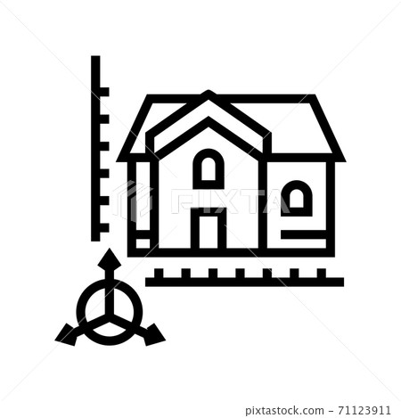 house construction modeling line icon vector illustration house construction modeling line icon vector illustration 71123911
