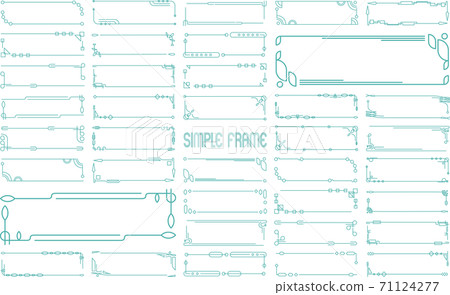 簡單的橫幅框架 簡單的橫幅框架 71124277