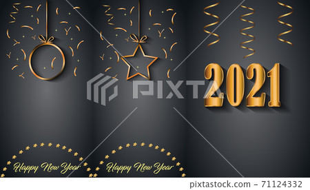 2021 Happy New Year background for your seasonal invitations, festive posters, greetings cards. 2021 Happy New Year background for your seasonal invitations, festive posters, greetings cards. 71124332