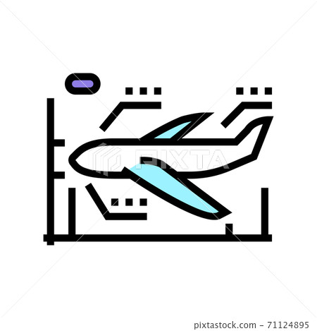 airplane modeling color icon vector illustration sign airplane modeling color icon vector illustration sign 71124895
