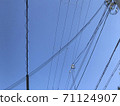 Sky and electric wire 71124907