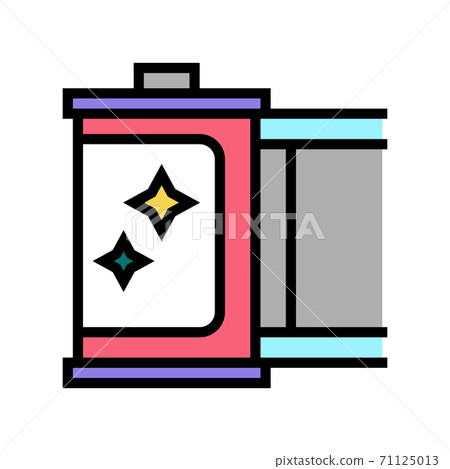 photo camera roll color icon vector illustration photo camera roll color icon vector illustration 71125013