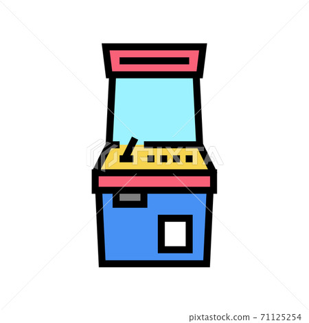 slot machine geek color icon vector illustration slot machine geek color icon vector illustration 71125254