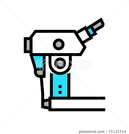laboratory digital microscope color icon vector illustration laboratory digital microscope color icon vector illustration 71125314