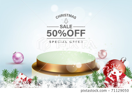 3D vector minimal luxury  podium  golden in front of pastel blue background display scene stage platform showcase product sale banner presentation product,cosmetic. 71129050