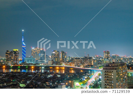 Beautiful Fukuoka Tower 71129539