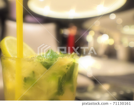 Large cruise ship lounge bar and cocktails 71130161