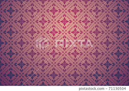 Seamless vintage pattern wallpaper - Stock Illustration [71130504] - PIXTA