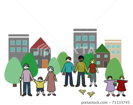 Poster-style hand-drawn illustrations (no background color) that clearly image the contents of the SDGs Poster-style hand-drawn illustrations (no background color) that clearly image the contents of the SDGs 71133745