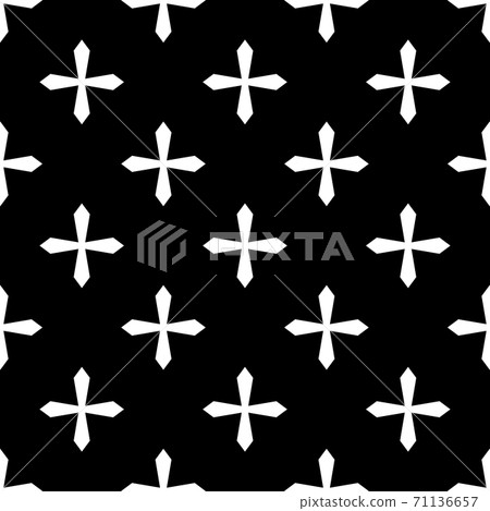 Geometrical pattern with beautiful ornate , complex texture with floral elements, black and white color Geometrical pattern with beautiful ornate , complex texture with floral elements, black and white color 71136657