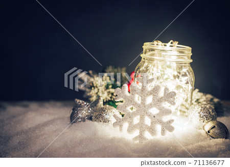Christmas decoration with lights Christmas decoration with lights 71136677