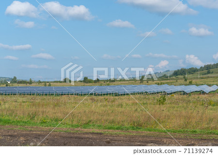 Solar panels in the field Solar panels in the field 71139274
