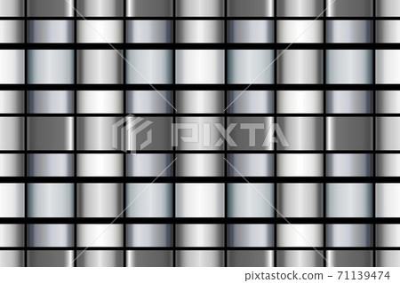 Silver metal seamless pattern with simple...-插圖素材 [71139474] - PIXTA圖庫