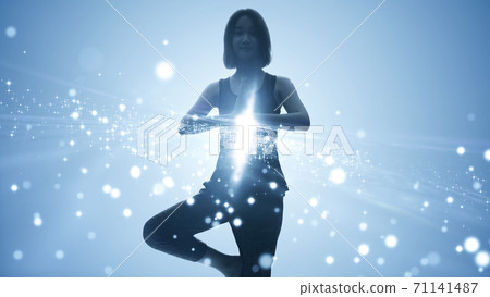 Mindfulness Woman meditating 71141487