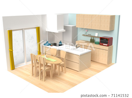Breakfast type B in the refreshing dining kitchen 71141532