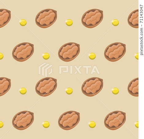 Nuts and vitamin E health food seamless continuous cartoon comic illustration vector background Nuts and vitamin E health food seamless continuous cartoon comic illustration vector background 71143047