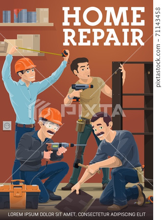 Home repair service professional workers vector Home repair service professional workers vector 71143458