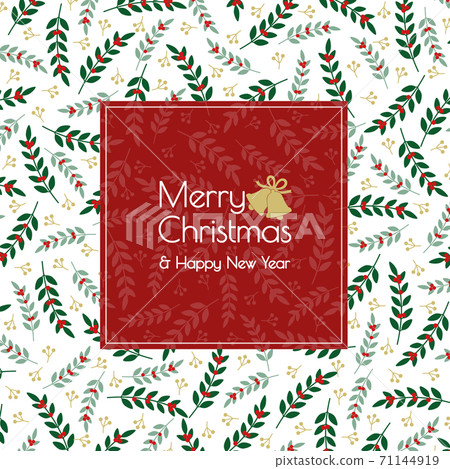 Christmas material template square 71144919