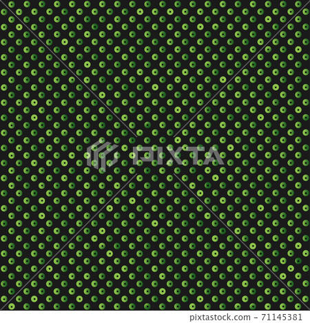 Background made of green sequins, glitters dots 71145381