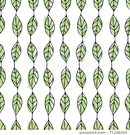 Seamless plant pattern - Stock Illustration [71146264] - PIXTA