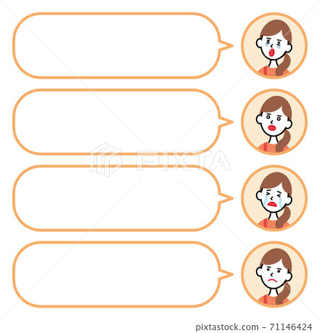 Icon and speech bubble_Housewife 2 Icon and speech bubble_Housewife 2 71146424