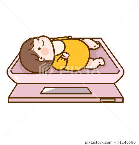 Baby weighing 71146590