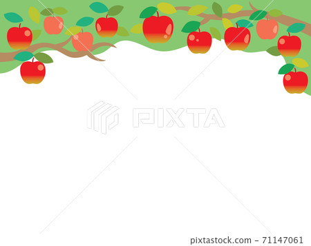 On the red apple frame 71147061