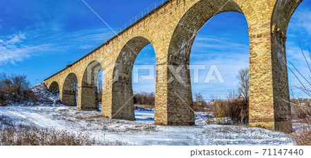 Viaduct in Plebanivka village, Ukraine Viaduct in Plebanivka village, Ukraine 71147440