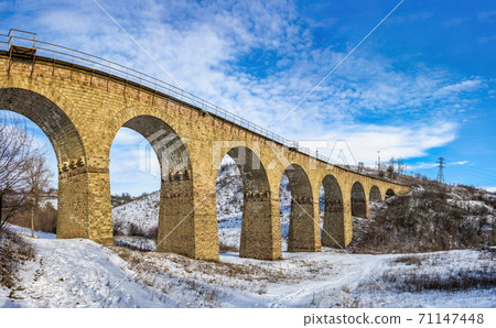 Viaduct in Plebanivka village, Ukraine Viaduct in Plebanivka village, Ukraine 71147448