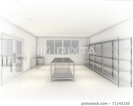 abstract sketch design of kitchen room ,3d rendering abstract sketch design of kitchen room ,3d rendering 71148185