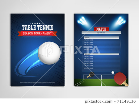Ping Pong or table Tennis tournament. poster or banner vector template design EPS10. Ping Pong or table Tennis tournament. poster or banner vector template design EPS10. 71149130