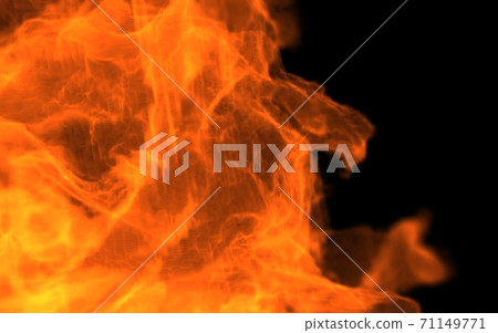 Abstract fire with small cubes Abstract fire with small cubes 71149771