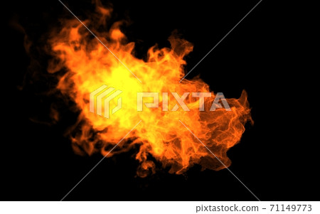Abstract fire with small cubes 71149773